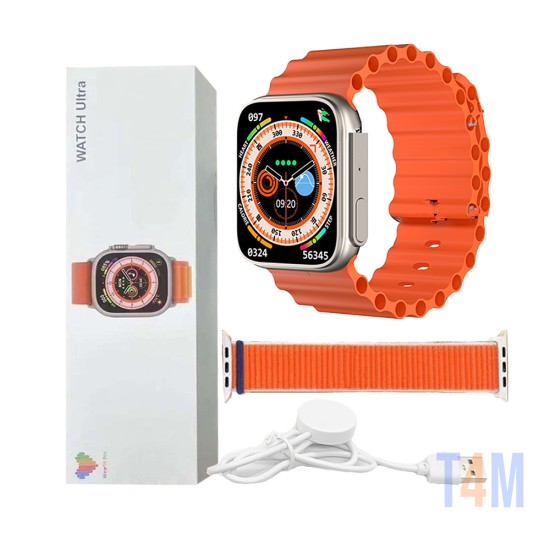 Smartwatch NW8 Ultra Max 2,02" 49MM Série 8 Laranja